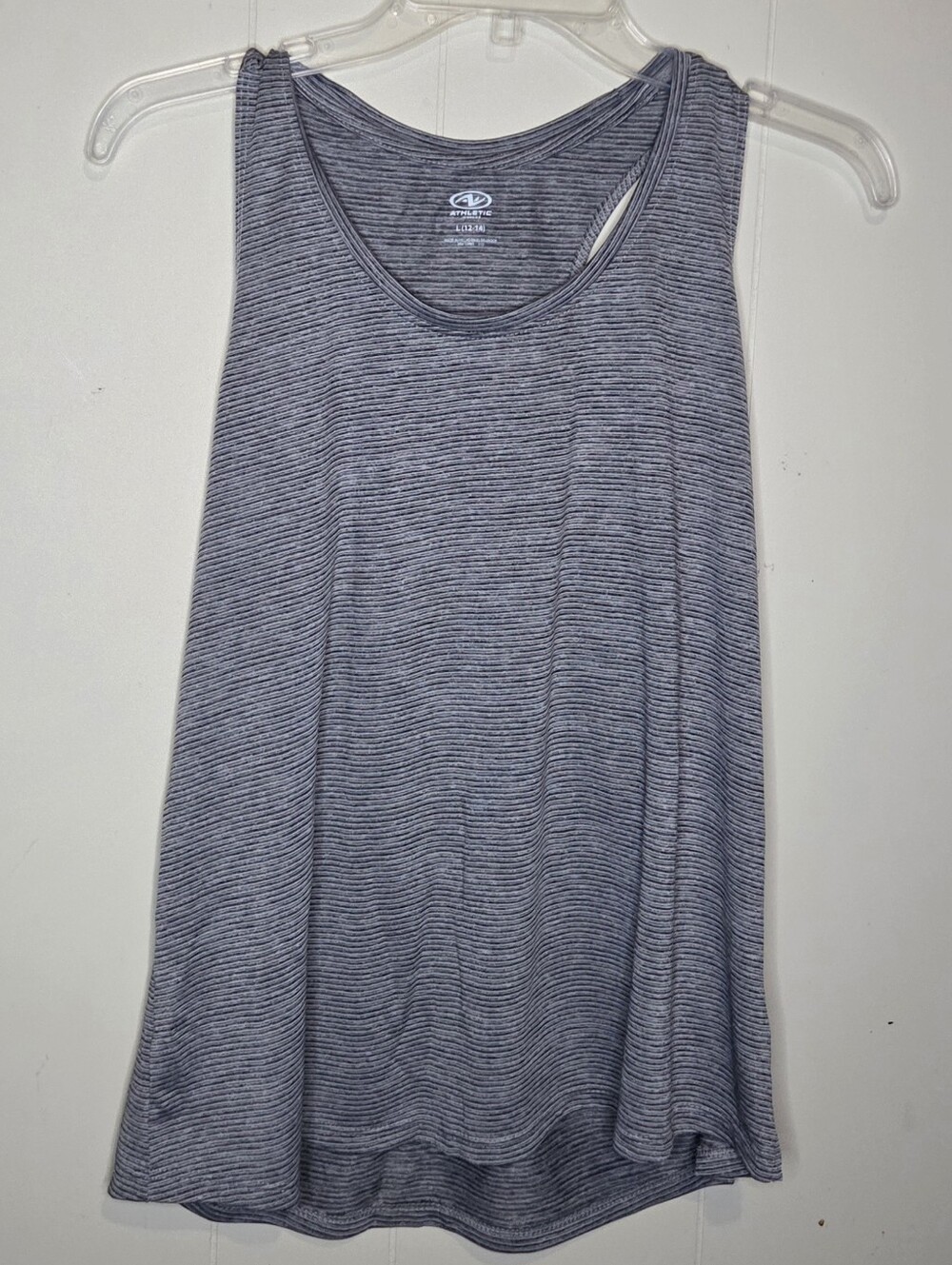 Womens Athletic Works tank In Stripped Grey